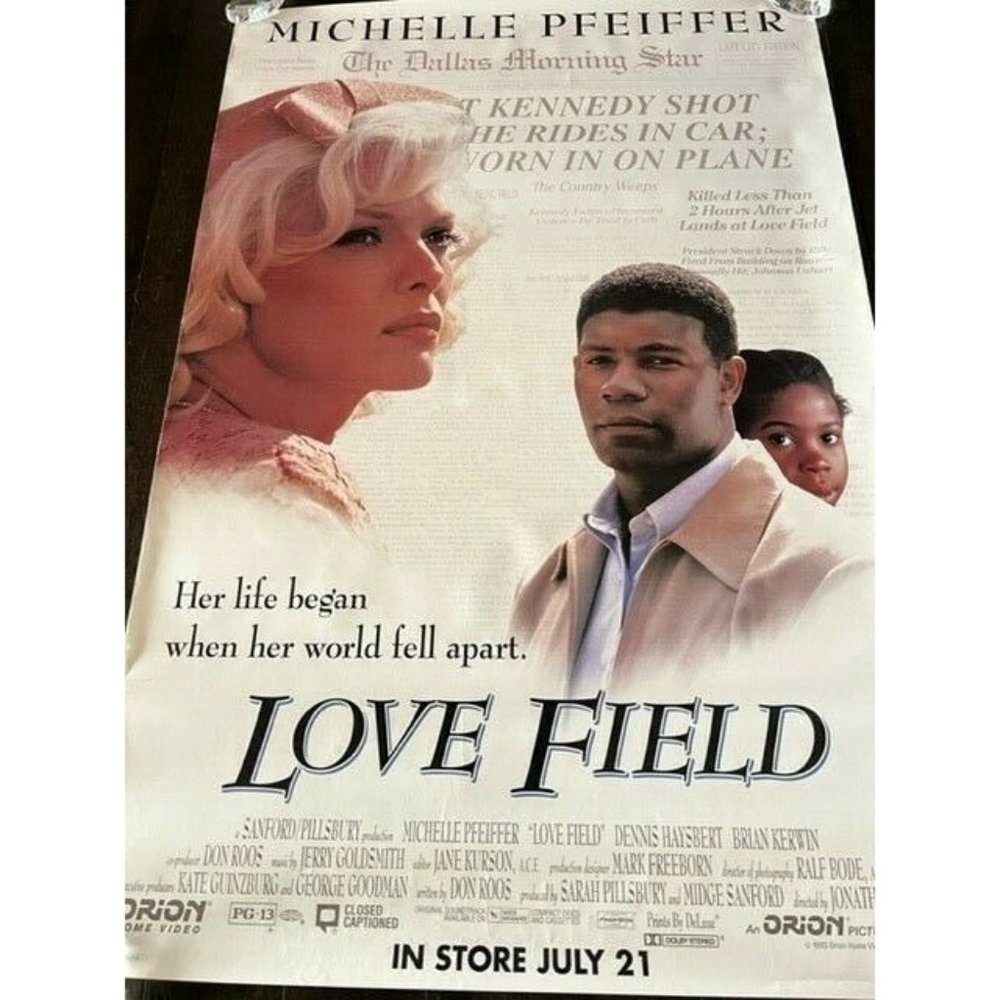 Movie Theater Cinema Poster vtg Lobby Card 1993 Love Field Michelle Pfeiffer